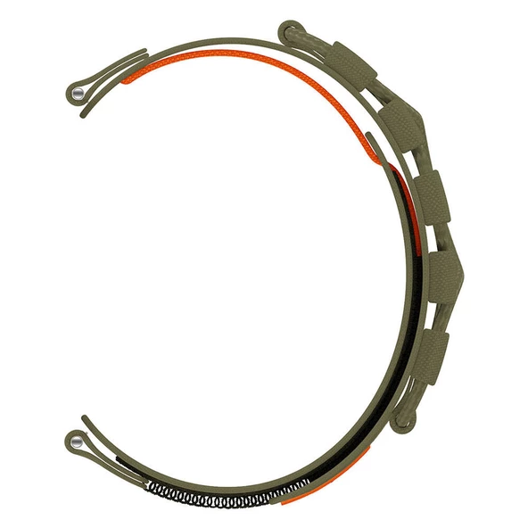 Samsung Watch 46mm 22mm - Kordon Orbital Örgülü Halat Tasarımlı Naylon Kumaş Hasır Kordon KRD-112 - 4