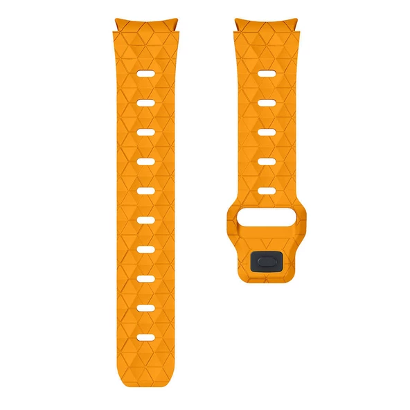 Samsung Watch 5 40mm 20mm - Kordon Futbol Desenli Spor Tasarımlı Silikon Kordon KRD-116 - 8