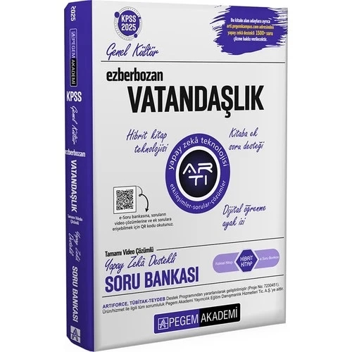 PEGEM 2025 KPSS GK EZBERBOZAN VATANDAŞLIK SORU BANKASI