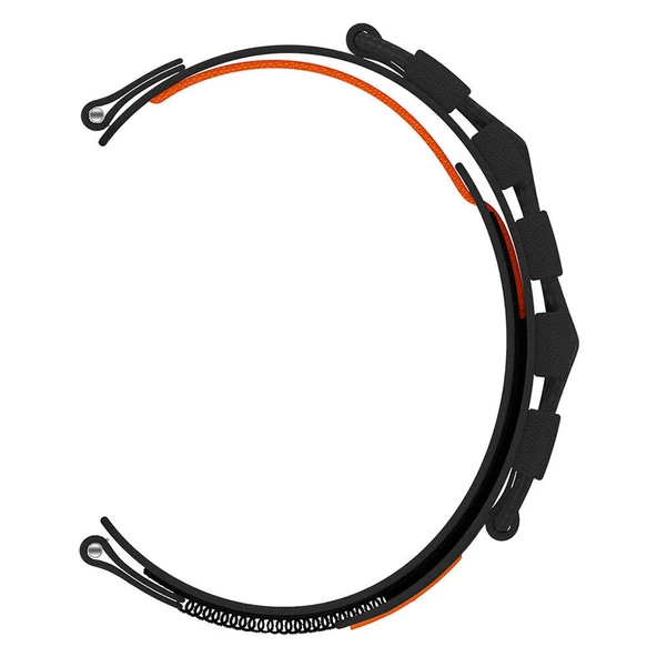 Huawei Watch GT 3 42mm 20mm - Kordon Orbital Örgülü Halat Tasarımlı Naylon Kumaş Hasır Kordon KRD-112 - 3