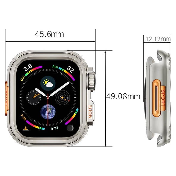 Apple Watch 44mm to Apple Watch Ultra 49mm Kasa Dönüştürücü Watch Gard 33 - 2