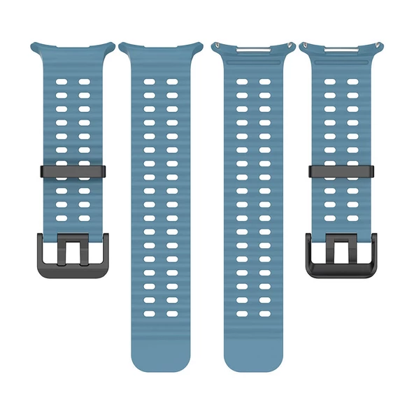 Samsung Watch Ultra 47mm - Kordon Tırtıklı Tasarım Silikon Kordon KRD-118 - Resim 7