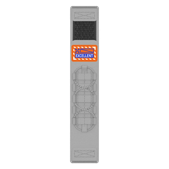 Samsung Watch Active 2 44mm 20mm - Kordon Orbital Örgülü Halat Tasarımlı Naylon Kumaş Hasır Kordon KRD-112 - 5