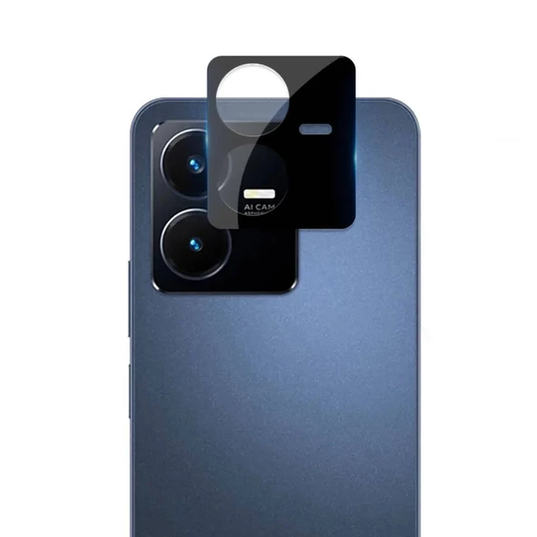 Vivo Y22 - Kamera Lens Koruyucu 3D Kamera Camı