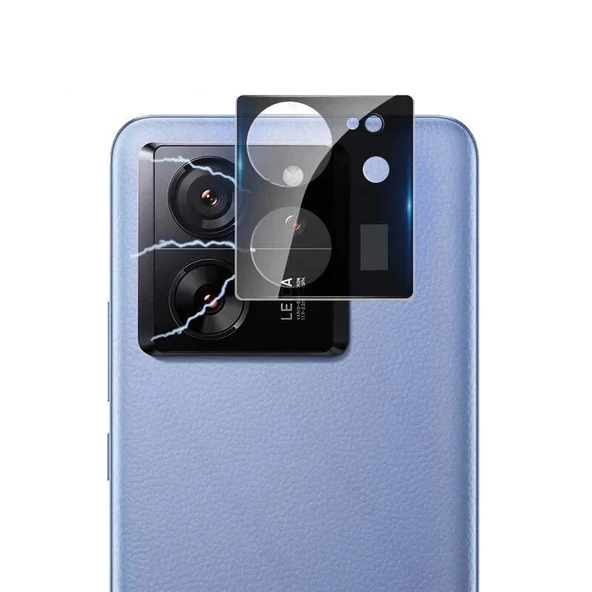 Xiaomi Mi 13T Pro - Kamera Lens Koruyucu 3D Kamera Camı - 3