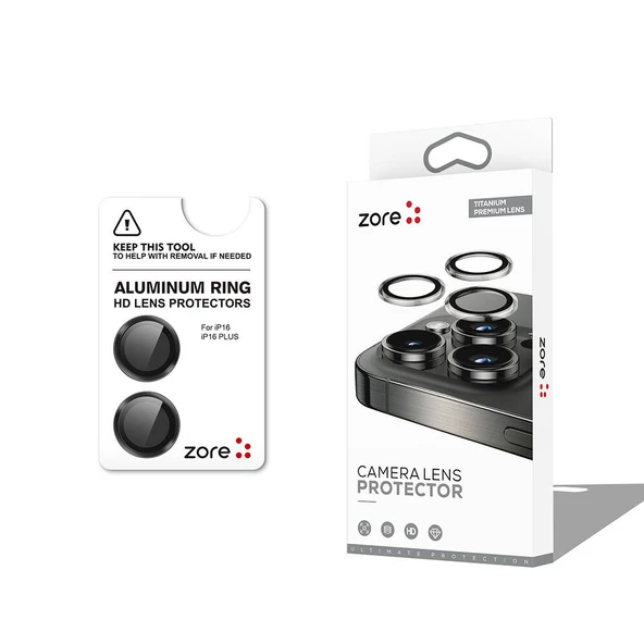 Apple iPhone 16 - Kamera Lens Koruyucu Parmak İzi Bırakmayan Anti-Reflective Premium Safir Kamera Lens Koruyucu - CL-12 ürün görseli 1