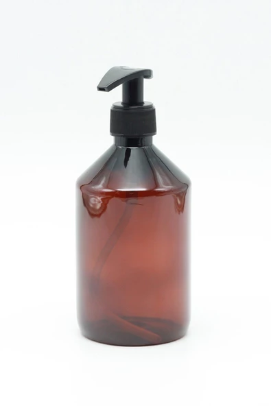 Kahverengi Sabun Şişesi, 500ml Sabun Şişesi, Plastik Sabun Şişesi