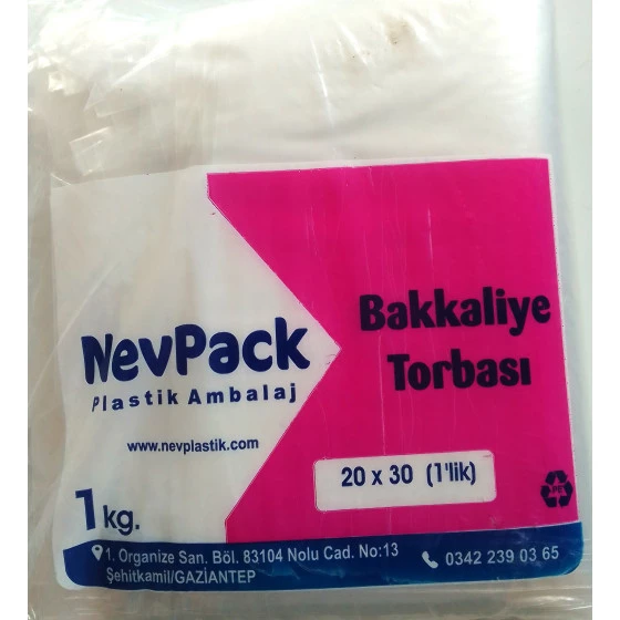 Nevpack Bakkaliye Torbası 20x30 CM (1 kg'lik) 1 Kg