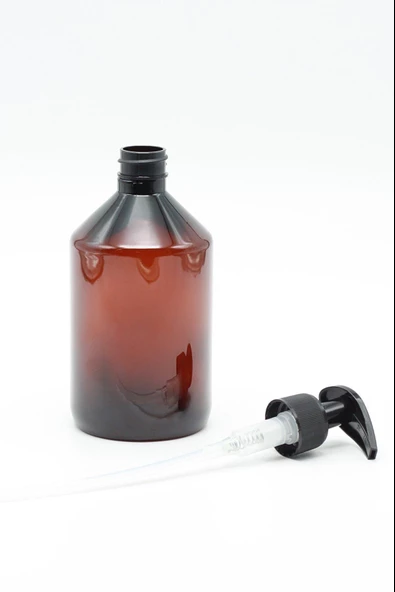 Kahverengi Sabun Şişesi, 500ml Sabun Şişesi, Plastik Sabun Şişesi - 2