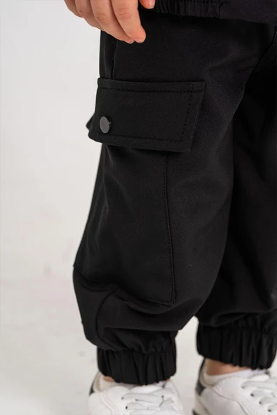 Kapüşonlu Fermuarlı Body Hediyeli 3 Parça Erkek Çocuk Ceketli Takım - 5