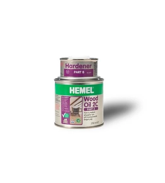 Hemel Wood Oil 2C Ahşap Yağı 300ml  ChalkWhite