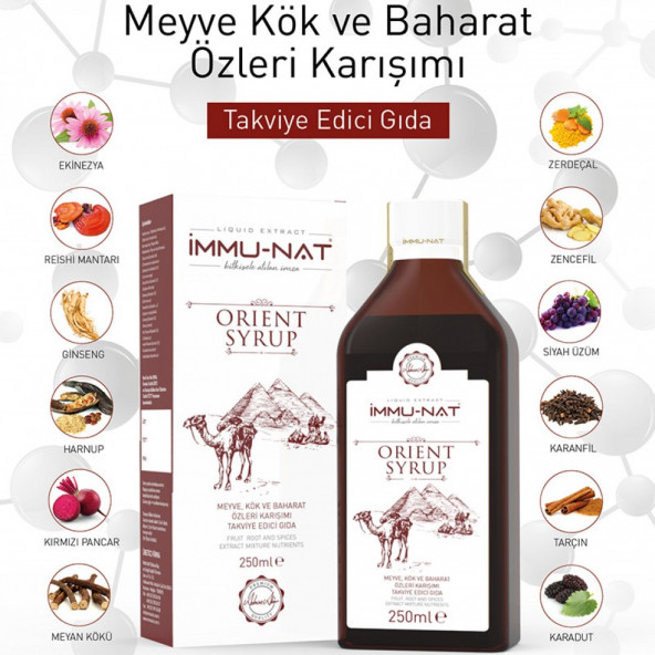 İmmunat Orient Meyve Kök Ve Baharat Karışımı Ekstraktı 250 ml