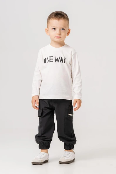 Kapüşonlu Fermuarlı Body Hediyeli 3 Parça Erkek Çocuk Ceketli Takım - 2