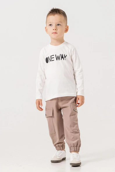 Kapüşonlu Fermuarlı Body Hediyeli 3 Parça Erkek Çocuk Ceketli Takım - 10