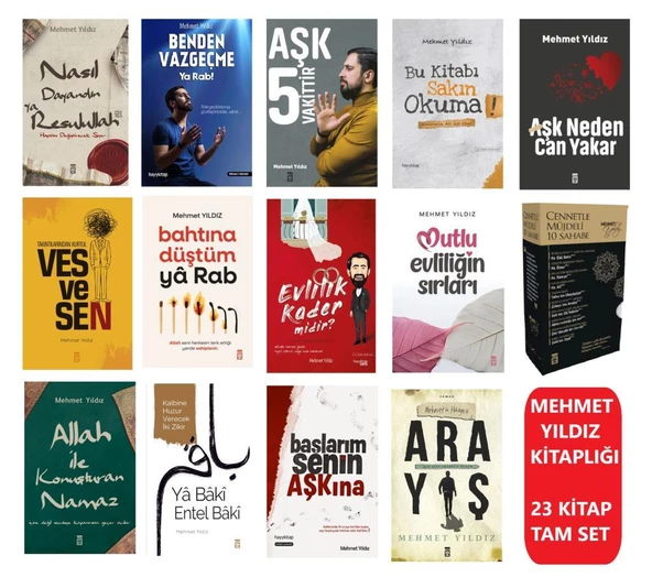 Mehmet Yıldız Kitaplığı 23 Kitap Set