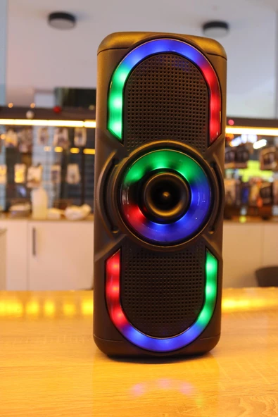 Kablosuz Kareoke Bluetooth Hoparlör 10 Watt Çoklu Giriş Ses Aygıtı - 3