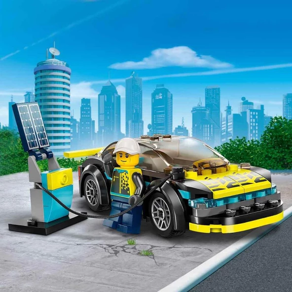 LEGO City Elektrikli Spor Araba 60383 - 4
