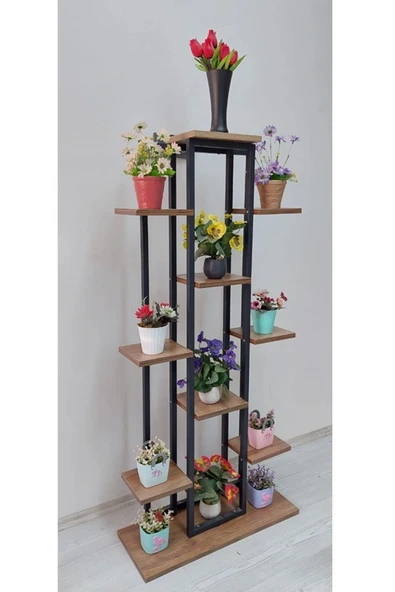 adımshops Metal Gövdeli Çiçeklik,saksılık,raf.salon Dekor - Resim 2