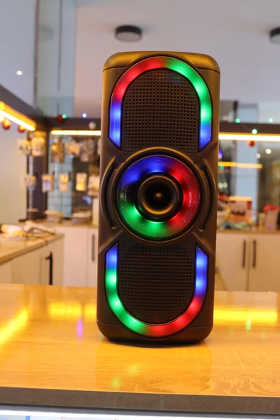 Kablosuz Kareoke Bluetooth Hoparlör 10 Watt Çoklu Giriş Ses Aygıtı - 2