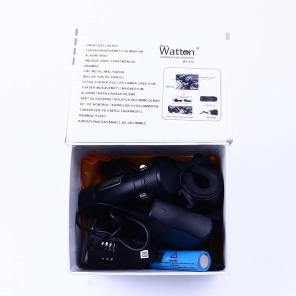 Black Wt-272-profesyonel Bisiklet Lambası - 7