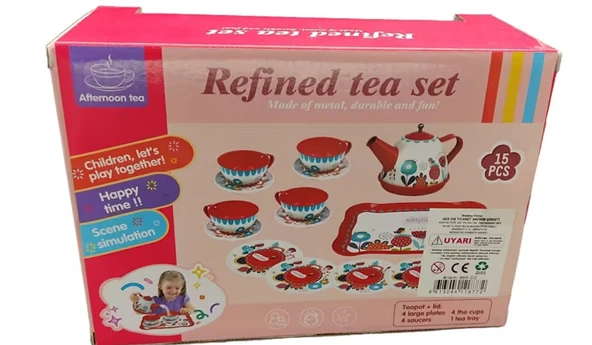 Metal Çay seti Fincan Takımı - 3