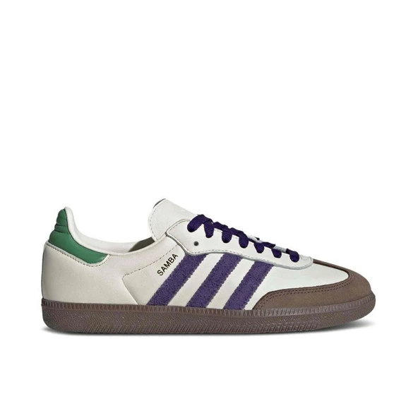 Adidas Samba OG Off White Core Purple Green Brown Spor Ayakkabı