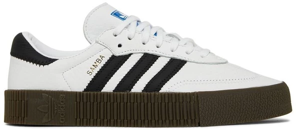 Adidas Sambarose White Black Gum Womens Spor Ayakkabı