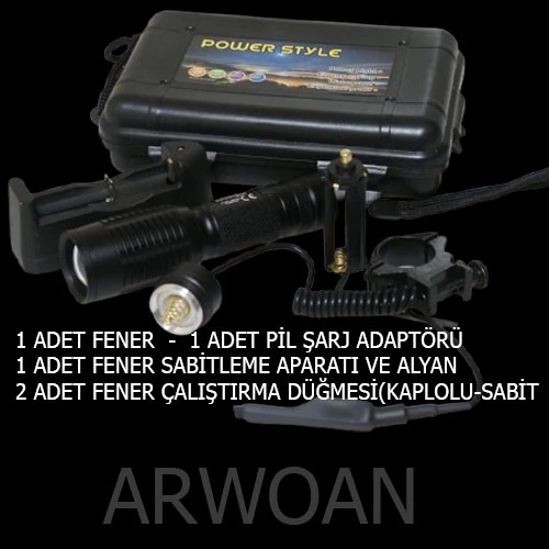 ARWOAN 800METRE ETKİLİ PATLAMAYA DAYANIKLI EL FENERİ - 7