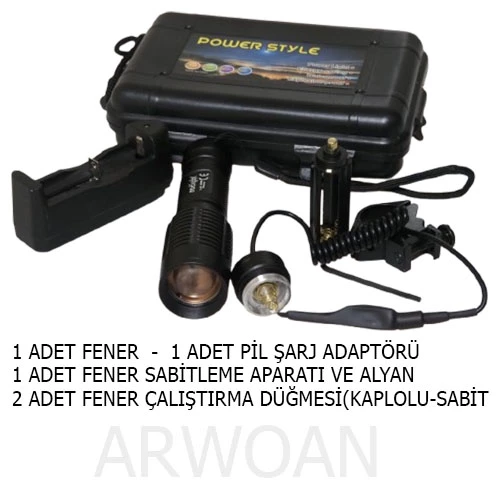 ARWOAN 800METRE ETKİLİ PATLAMAYA DAYANIKLI EL FENERİ - 6