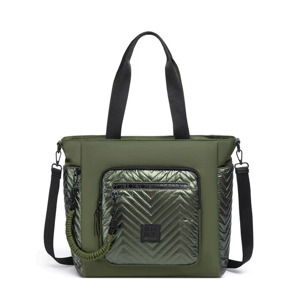 Smart Bags Parlak Kumaş Çapraz Askılı Kadın Omuz Çantası 3246 - 12