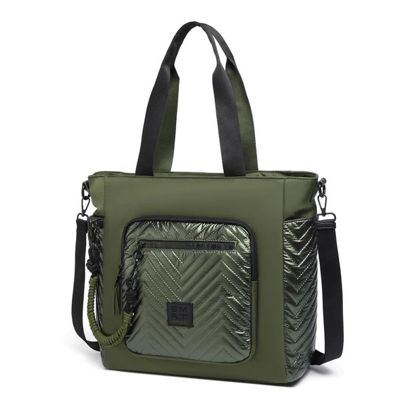 Smart Bags Parlak Kumaş Çapraz Askılı Kadın Omuz Çantası 3246 - 10