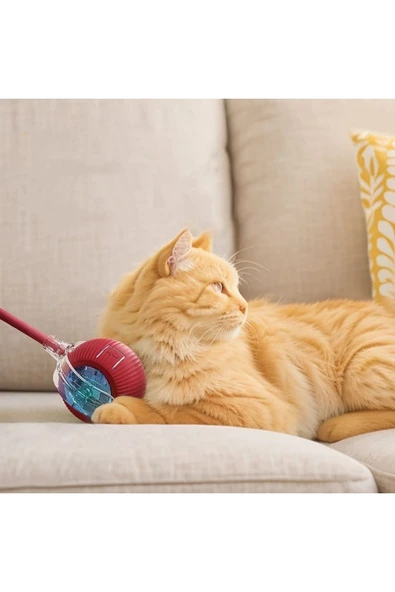 Hareketli Otomatik Yuvarlanan Kuyruklu Top Kedi Oyuncağı Şarj Edilebilir İnteraktif Oyuncak 1 ADET - 6
