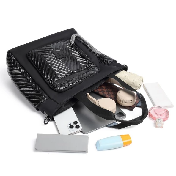 Smart Bags Parlak Kumaş Çapraz Askılı Kadın Omuz Çantası 3246 - 7