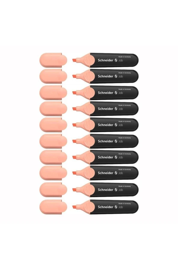 Schneider Job Fosforlu Kalem Pastel Şeftali (10 Lu Paket)
