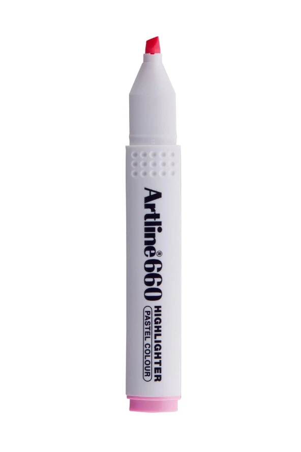 Artline Kesik Uçlu Fosforlu Kalem 1,0-4,0 MM Pastel Pembe (12 Li Paket)
