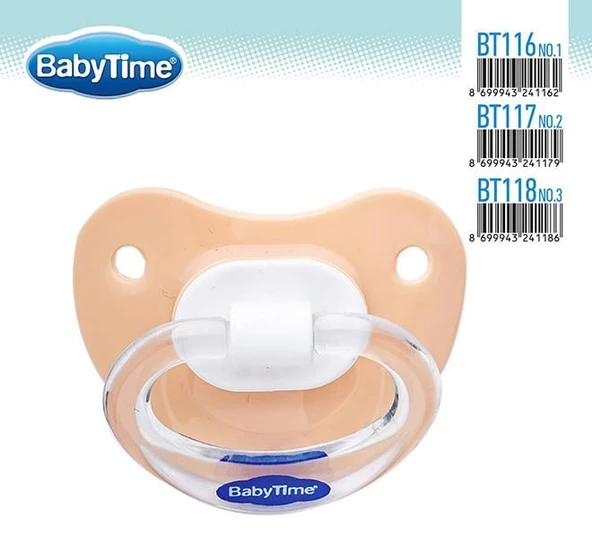 BabyTime Damaklı Mat Emzik 1 No. 0-6 Ay