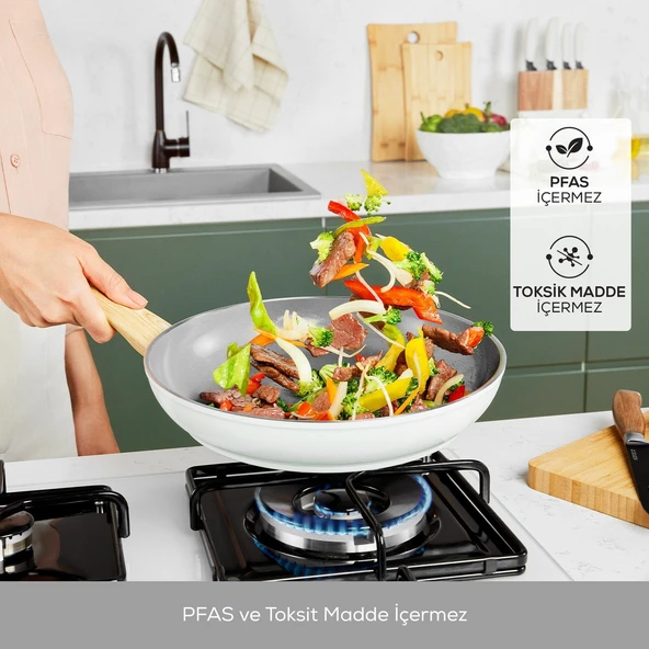 X Refika Birgül Swiss Crystal Tava 30 Cm Creamy - 3