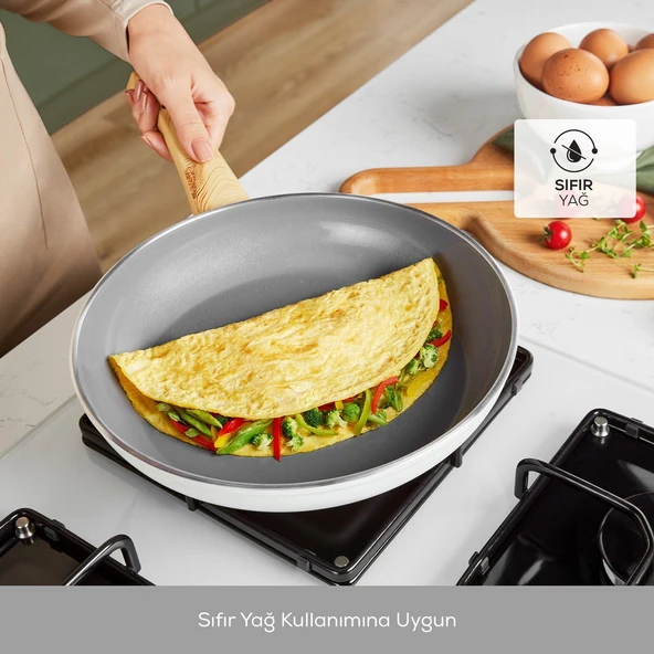 X Refika Birgül Swiss Crystal Tava 30 Cm Creamy - 7