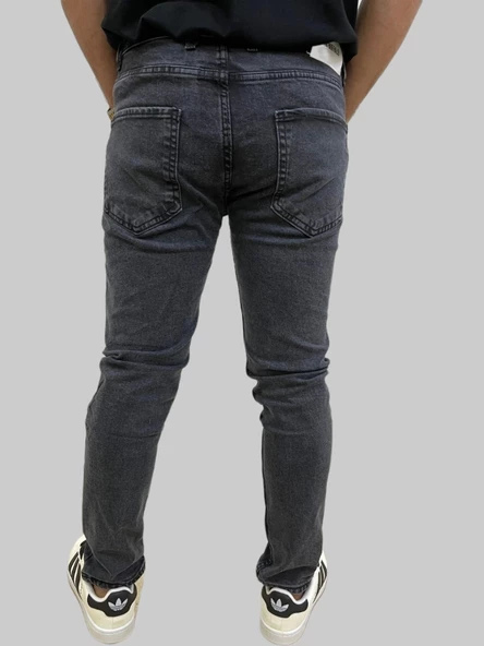 Erkek Dar Paça Grand Füme Kot Pantolon - Resim 6