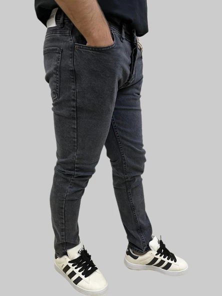 Erkek Dar Paça Grand Füme Kot Pantolon - Resim 3