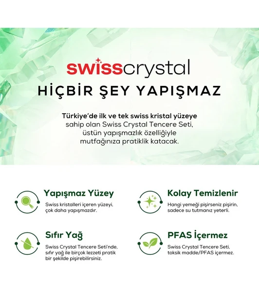 X Refika Birgül Swiss Crystal Tava 30 Cm Creamy - 5