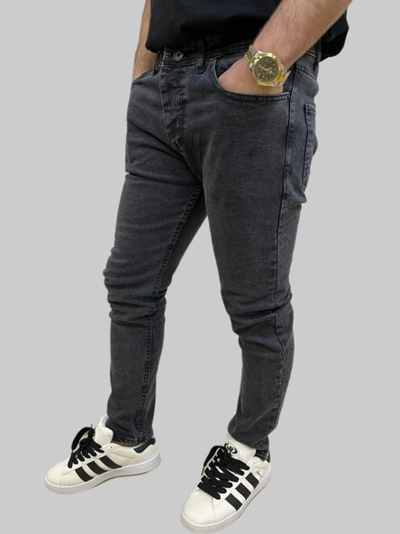 Erkek Dar Paça Grand Füme Kot Pantolon - Resim 5