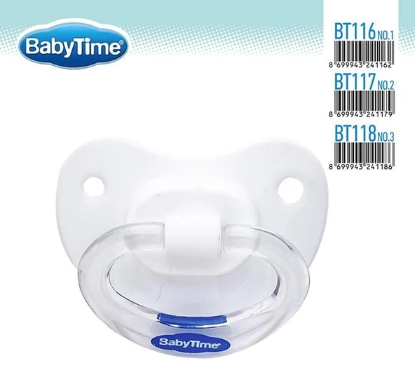 BabyTime Damaklı Mat Emzik 1 No. 0-6 Ay