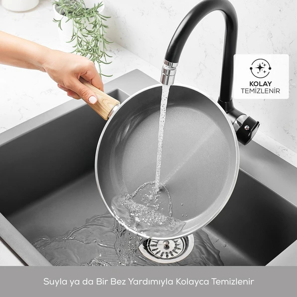 X Refika Birgül Swiss Crystal Tava 30 Cm Creamy - 8