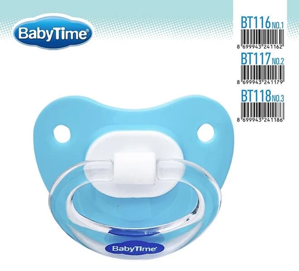 BabyTime Damaklı Mat Emzik 1 No. 0-6 Ay