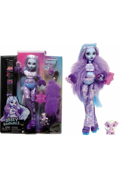 MONSTER HIGH Doll Abbey Bominable Koleksiyon Bebek Hnf64