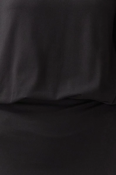 Yeni Regular Casual Günlük Lycra Pes Kumaş Örme Bisiklet Yaka Kısa Kol Bodycone Mini Boy Elbise - 5