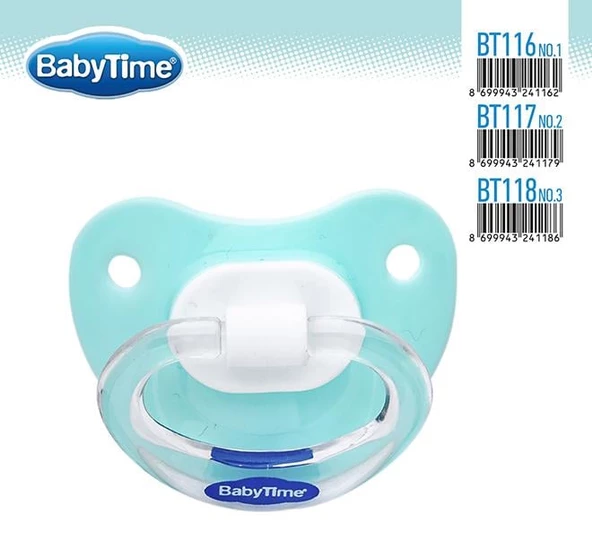 BabyTime Damaklı Mat Emzik 1 No. 0-6 Ay