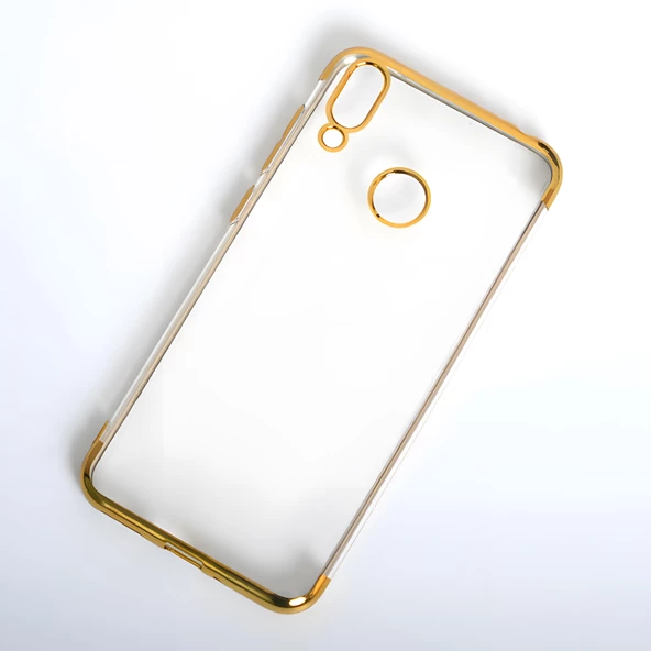 Huawei Honor 8C Kılıf Dört Köşeli Lazer Silikon Kılıf - Resim 4