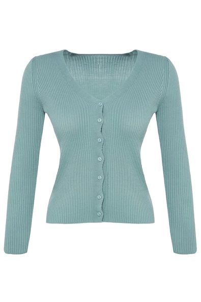 Kadın Moda Şık Regular V Yaka Regular Basic V Yaka Triko Hırka
